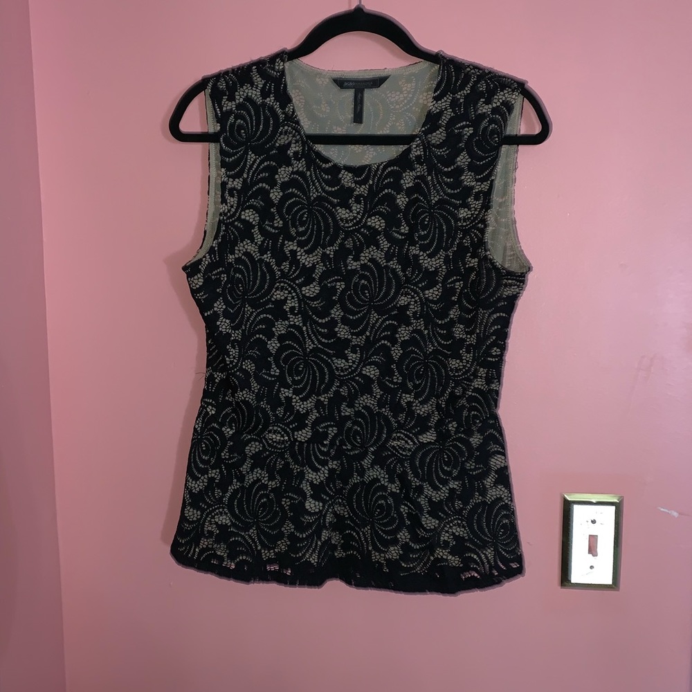 Lace Peplum Top